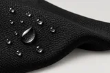 Фактура чёрной ткани Oxford 210D с каплями воды